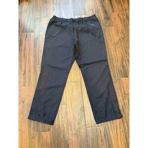 Paradox Mens Black Lightweight Waterproof Rain Pants Zip Ankle Size XL